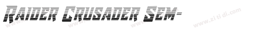 Raider Crusader Sem字体转换